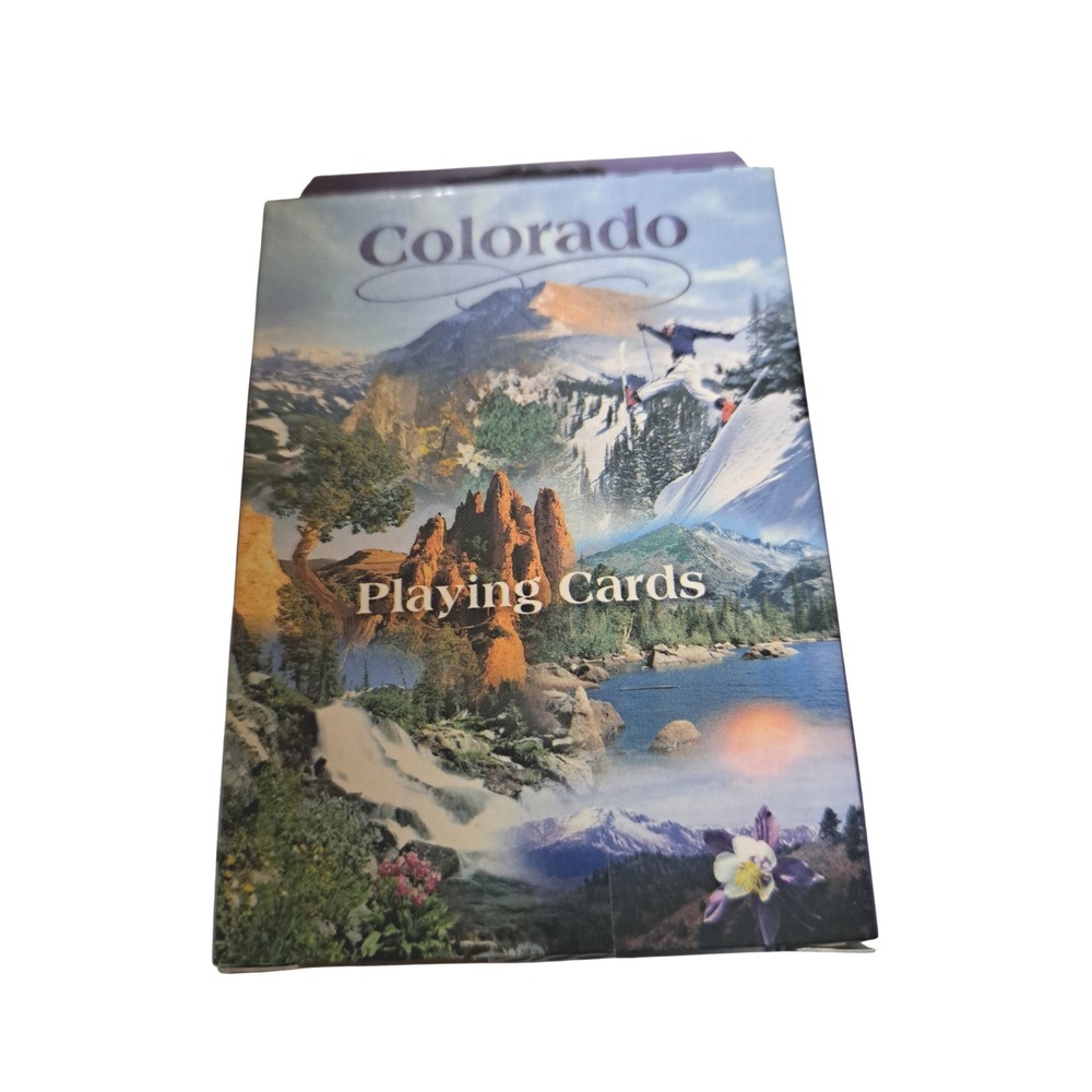 Colorado Souvenir Playing Cards John Hinde Original Nature Skiing‎ PLY-CO-012